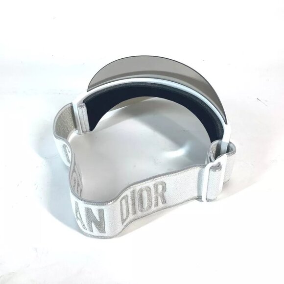 CHRISTIAN DIOR DIORCLUB logo hat visor Sun visor Plastic White main image 6
